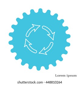 Vector update line icon