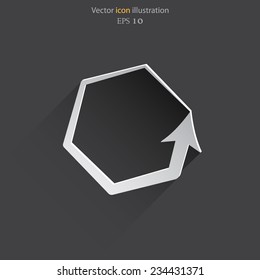 Vector update web icon. Eps 10.