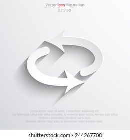Vector update web icon Eps 10.