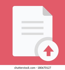 Vector Upload Document Icon