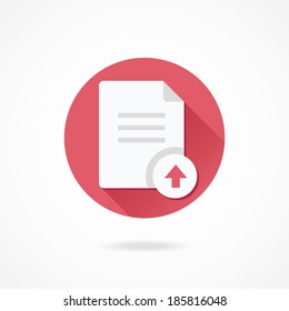 Vector Upload Document Icon