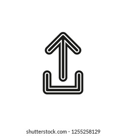 Vector Upload symbol - app up load button