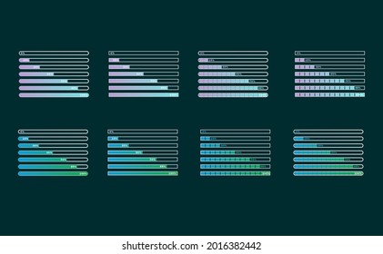 vector of the uploading and loading lines