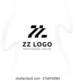 Plantilla de diseño del logotipo de espacio negativo de la letra mayúscula del vector. 