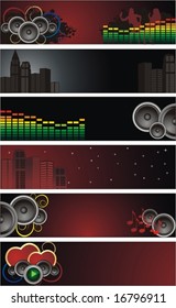 vector urban banner for web