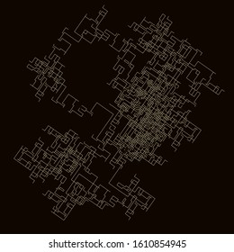 Vector Urban BIM Digital Twin Design - Infrastructures Like L-system Mathematical Model