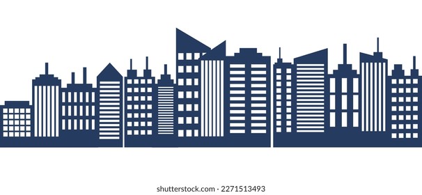 vector de edificios urbanos adecuados para el fondo, icono, símbolo, etc.