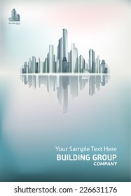 Vector urban cityscape. Background for your design