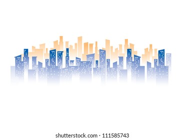 vector de ciudad gráfica urbana y construcción