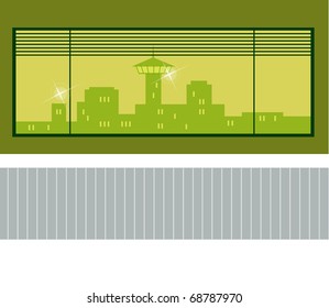 fondo de ilustración urbana vectorial