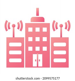  Vector Urbanism Glyph Gradient Icon Design
