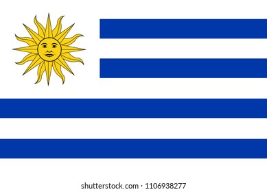 Vector of Uruguay Flag