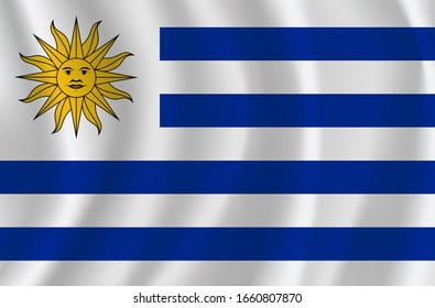 Vector Uruguay  flag, Uruguay flag illustration, Uruguay  flag picture, Uruguay  flag image