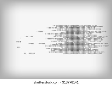 Vector : US dollar on abstract squares