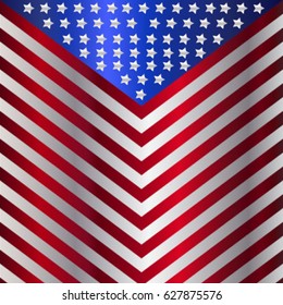 Vector USA american vintage flag with a texture
