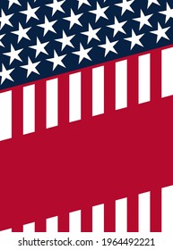 Vector of USA background with elements of the American flag