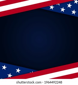 Vector of USA background with elements of the American flag