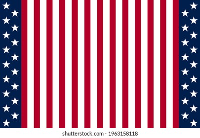 Vector of USA banner background with elements of the American Flag