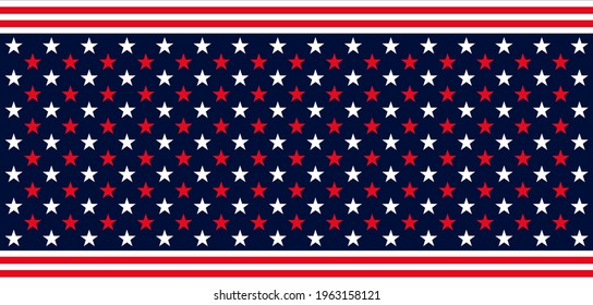 Vector of USA banner background with elements of the American Flag