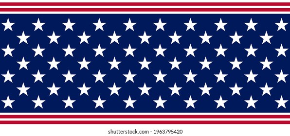 Vector of USA banner background with elements of the American Flag