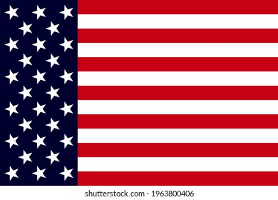 Vector of USA banner background with elements of the American Flag