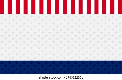 Vector of USA banner background with elements of the American Flag