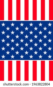 Vector of USA banner background with elements of the American Flag
