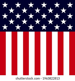 Vector of USA banner background with elements of the American Flag