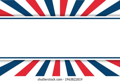 Vector of USA banner background with elements of the American Flag