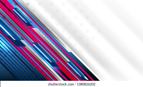 Vector of USA Color background concept for independence, veterans, labor, memorial day and events