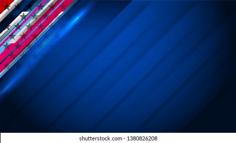 Vector of USA Color background concept for independence, veterans, labor, memorial day and events