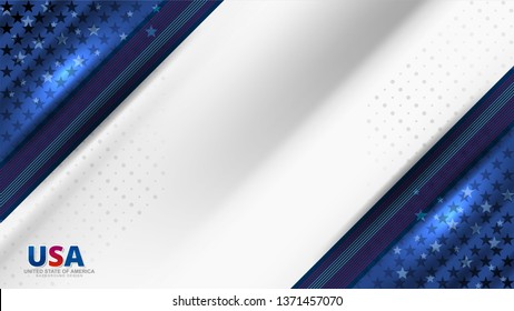 Vector of USA Color backgrounds concept for independence, veterans, labor, memorial day and events