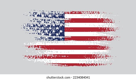 Vector USA Flag. American Flag Symbol.Icon For Website Or Mobile App