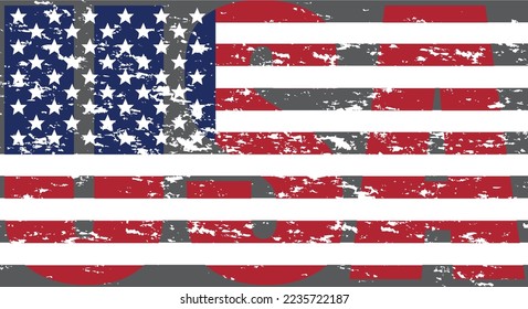 Vector USA Flag. American Flag Symbol.Icon For Website Or Mobile App