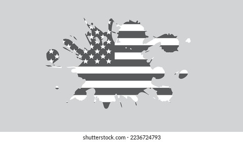 Vector USA Flag. American Flag Symbol.Icon For Website Or Mobile App