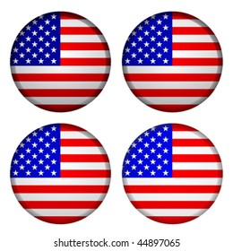 Vector USA flags