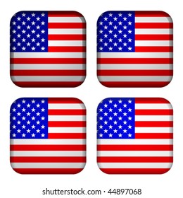 Vector USA flags