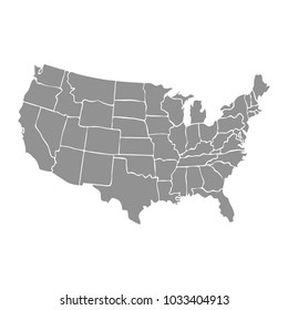 Vector usa map