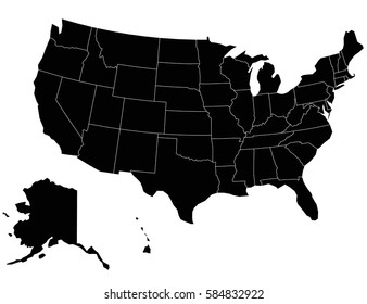 19,078 Grey United States Map Images, Stock Photos & Vectors | Shutterstock