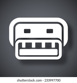 Vector usb connector icon