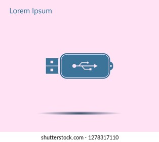 Vector usb flash drive icon