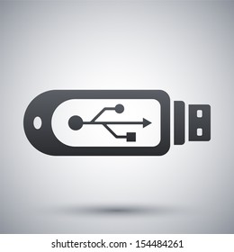 Vector Usb Flash Drive Icon