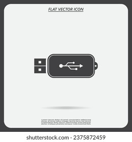 Icono de unidad flash Vector usb