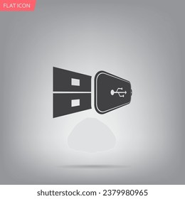 Icono de unidad flash Vector usb