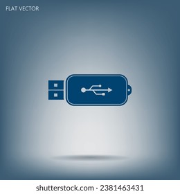 Icono de unidad flash Vector usb