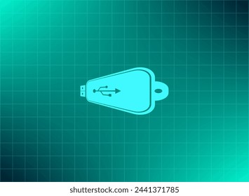 Icono de unidad flash USB vectorial