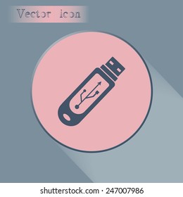 Vector usb flash drive icon 