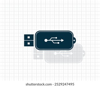 Icono de la unidad flash USB de Vector