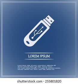 Vector usb flash drive icon 