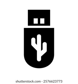 Vector usb flash drive vector icon